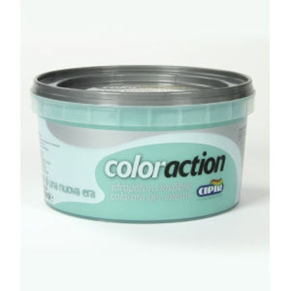 Immagine di Coloraction - lavabile - pittura acrilica lavabile colorata per interno. verde marino - 750 ml                                                                                                                                                                                                                                                                                                                                                                                                                      