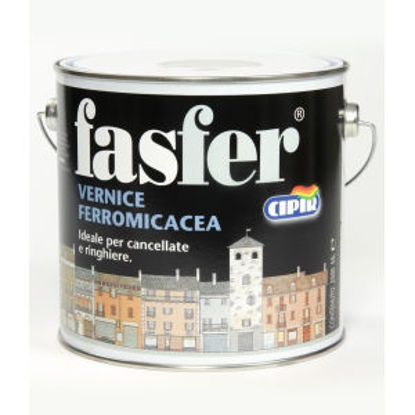 Immagine di Fasfer - vernice ferromicacea, protettiva e di finitura per manufatti in ferro. grigio argento extra - 2500 ml                                                                                                                                                                                                                                                                                                                                                                                                      