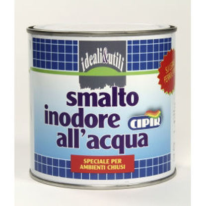 Immagine di Smalto inodore all'acqua - smalto all'acqua inodore lavabile per interno ed esterno. azzurro - 750 ml                                                                                                                                                                                                                                                                                                                                                                                                               