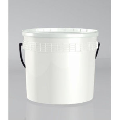 Immagine di Secchio con coperchio - latta vuota con coperchio per diluizione idropitture e usi diversi. 5000 ml                                                                                                                                                                                                                                                                                                                                                                                                                 