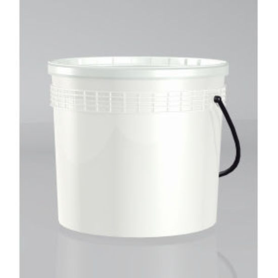 Immagine di Secchio con coperchio - latta vuota con coperchio per diluizione idropitture e usi diversi. 2500 ml                                                                                                                                                                                                                                                                                                                                                                                                                 