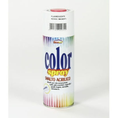 Immagine di Color spray - smalto acrilico spray, brillante per esterni e interni. rosso magenta fluorescente - 400 ml                                                                                                                                                                                                                                                                                                                                                                                                           