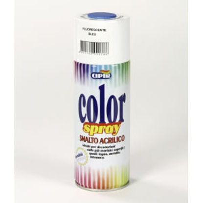 Immagine di Color spray - smalto acrilico spray, brillante per esterni e interni. bleu fluorescente - 400 ml                                                                                                                                                                                                                                                                                                                                                                                                                    
