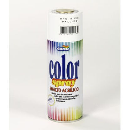 Immagine di Color spray - smalto acrilico spray, brillante per esterni e interni. oro pallido metallico - 400 ml                                                                                                                                                                                                                                                                                                                                                                                                                