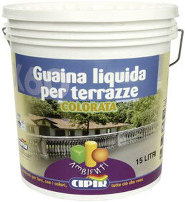 Immagine di Guaina liquida elastomerica, per impermeabilizzare e proteggere terrazze, balconi e pavimenti marrone marrone lt.15                                                                                                                                                                                                                                                                                                                                                                                                 