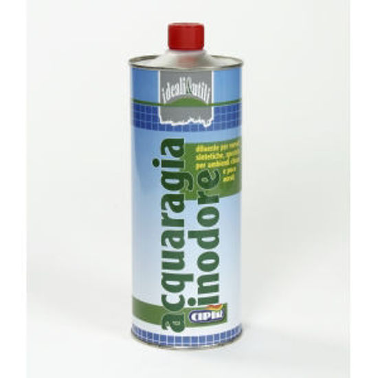Immagine di Acquaragia inodore - diluente per vernici sintetiche, speciale per ambienti chiusi e poco aerati. 1000 ml                                                                                                                                                                                                                                                                                                                                                                                                           