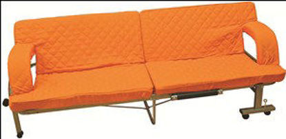 Immagine di Divano-letto - pieghevole.cm.190x90 arancio                                                                                                                                                                                                                                                                                                                                                                                                                                                                         