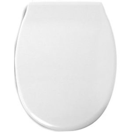 Immagine di Sedile wc modello 'polo', colore bianco.                                                                                                                                                                                                                                                                                                                                                                                                                                                                            