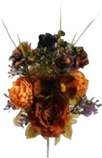 Faidanet. Bouquet di fiori artificiali decorativi misti scuri
