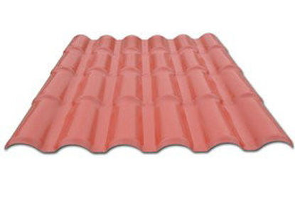 Immagine di Lastra di copertura modello roma colore terracotta cm. 1080x2952                                                                                                                                                                                                                                                                                                                                                                                                                                                    