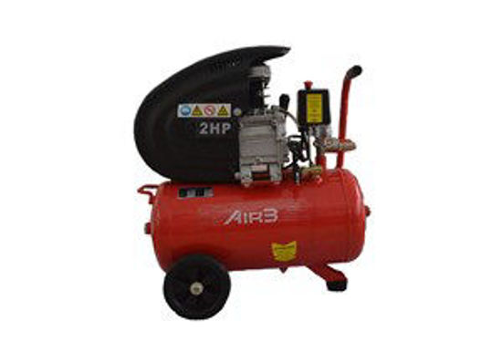 Immagine di Compressore 24 litri 2hp 1500w pressione 8 bar 2 attacchi rapidi colore rosso                                                                                                                                                                                                                                                                                                                                                                                                                                       