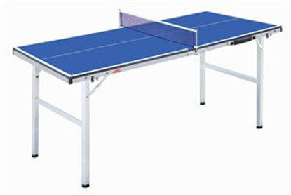 Immagine di mini tavolo pingpong cm. 150x67 pieghevole completo di 2 racchette e di 3 palline                                                                                                                                                                                                                                                                                                                                                                                                                                   