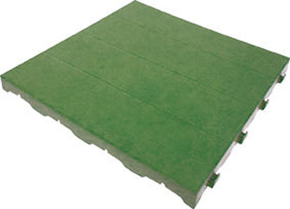 Immagine di Piastrella autobloccante in plastica rigida super resistente cm.40x40, chiusa verde                                                                                                                                                                                                                                                                                                                                                                                                                                 