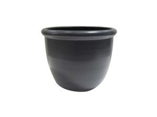 Immagine di Vaso in terracotta  diametro 34cm  nero                                                                                                                                                                                                                                                                                                                                                                                                                                                                             