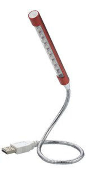 Immagine di Torcia con 10 led asta flessibile in alluminio attacco usb                                                                                                                                                                                                                                                                                                                                                                                                                                                          