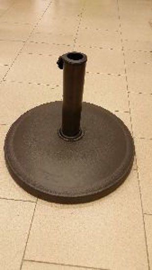 Immagine di base per ombrelloni in poliresina kg.12, dimensione diametro cm.44, per ombrelloni con palo diametro mm.38/48                                                                                                                                                                                                                                                                                                                                                                                                       