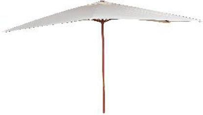 Immagine di ombrellone in legno con palo centrale diametro mm.48, copertura telo con parasole in poliestere dimensioni cm.300x300                                                                                                                                                                                                                                                                                                                                                                                               