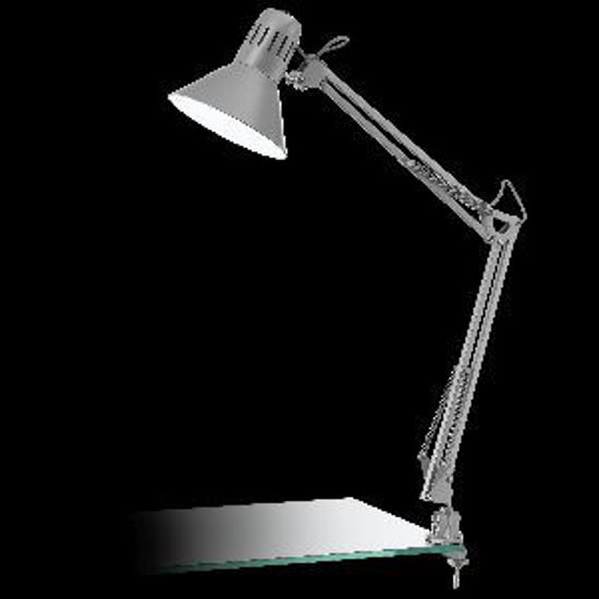 Immagine di firmo lampada da tavolo estendibile con morsetto colore argento max wattage 1x40w                                                                                                                                                                                                                                                                                                                                                                                                                                   