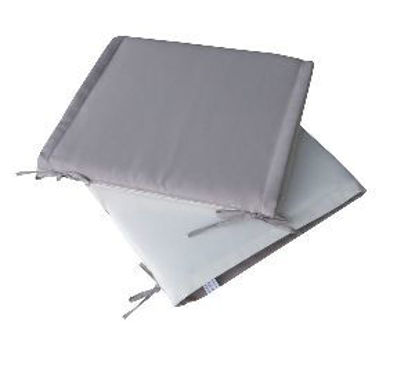 Immagine di cuscino per sedia, dimensioni cm.40x40 spessore cm.4, colore double face grey/ecrù                                                                                                                                                                                                                                                                                                                                                                                                                                  