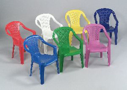 Immagine di sedia monoblocco per bambini altea, impilabile in polipropilene, colori assortiti, dimensioni cm. 38x38 h. 52, peso kg. 0,9                                                                                                                                                                                                                                                                                                                                                                                         
