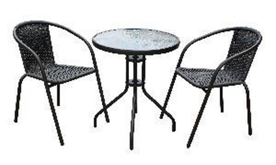 Immagine di set bistro rc-003/gt-003a, in acciaio verniciato composto da 1 tavolo +  2 sedie                                                                                                                                                                                                                                                                                                                                                                                                                                    