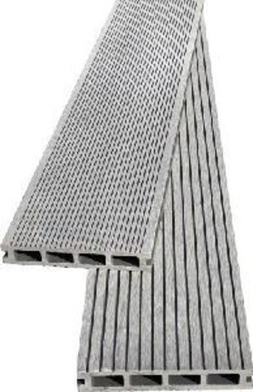 Immagine di listone decking wpc pavimento per esterno miscela legno-plastica, dimensioni cm.220x15                                                                                                                                                                                                                                                                                                                                                                                                                              