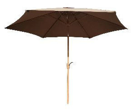 Immagine di ombrellone esagonale con palo centrale, diametro ombrellone cm.270                                                                                                                                                                                                                                                                                                                                                                                                                                                  